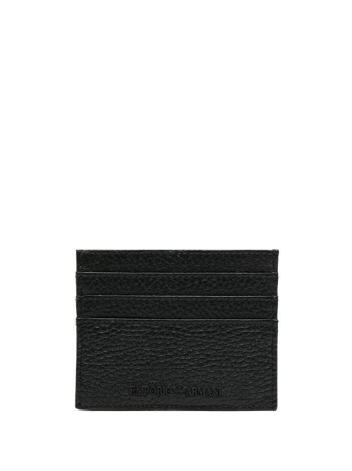 Porta carte uomo Emporio Armani grigio e nero EMPORIO ARMANI | Y4R173Y068E80001